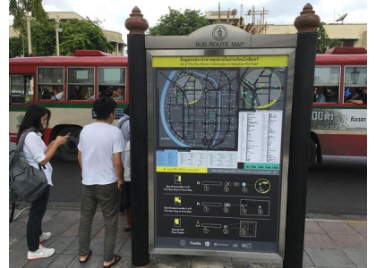2018–06-25 新公交站牌亮相曼谷街头易懂便民
